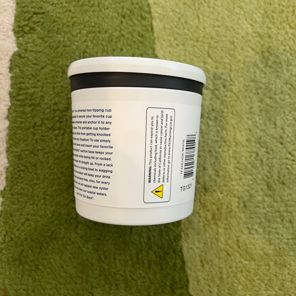 Non-Tipping Cup Holder - White - Picture 2 of 4
